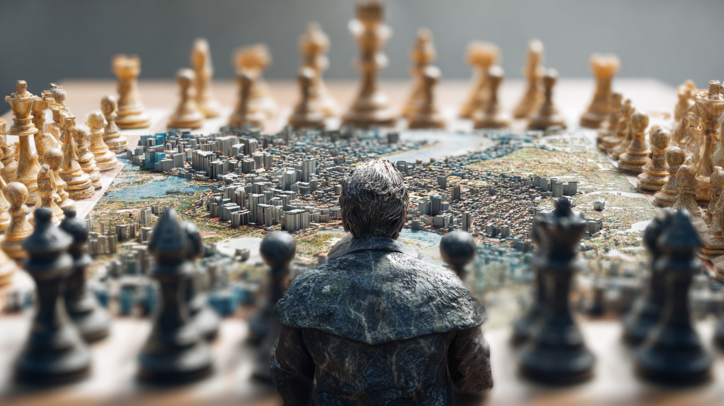 Abstract competitive landscape background